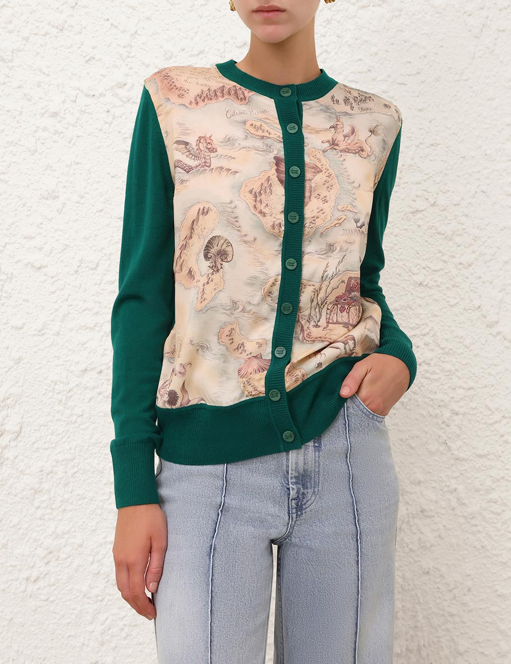 ZIMMERMANN Rebellion Silk Front Cardigan - view 2