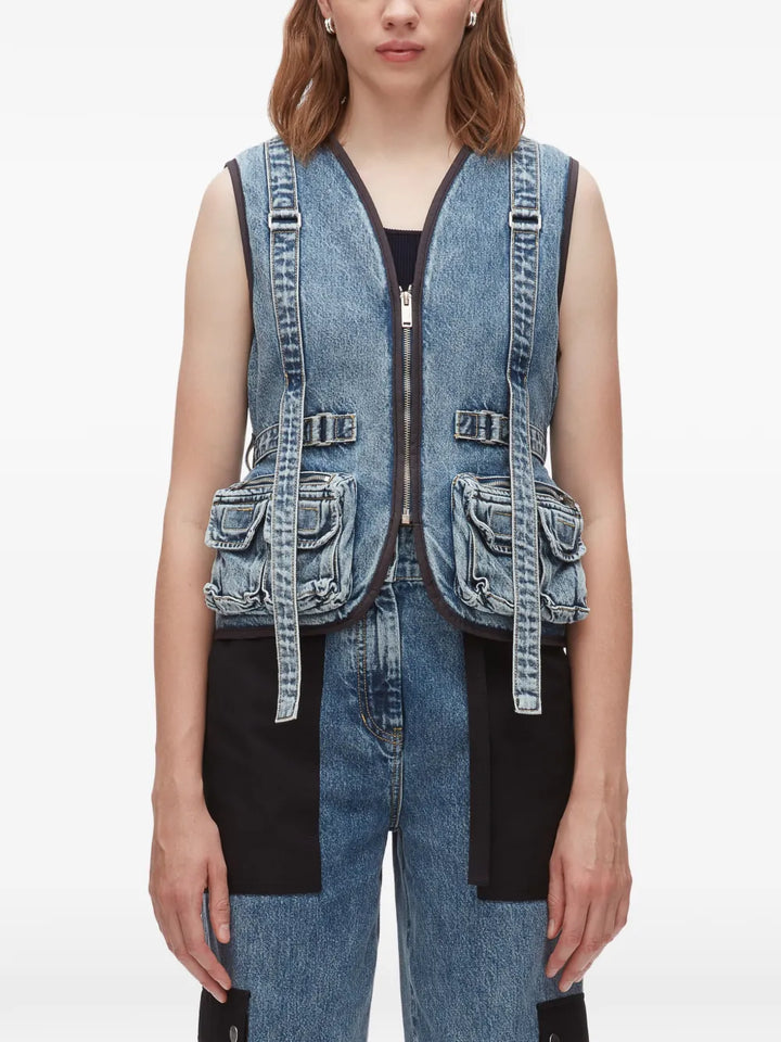 Lightweight Denim Field Vest