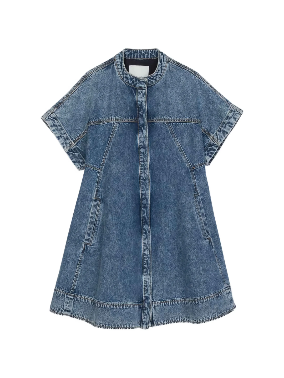 Lightweight Denim Trapeze Dress