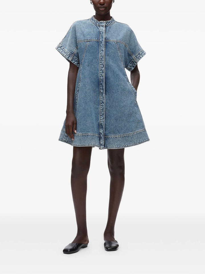 Lightweight Denim Trapeze Dress