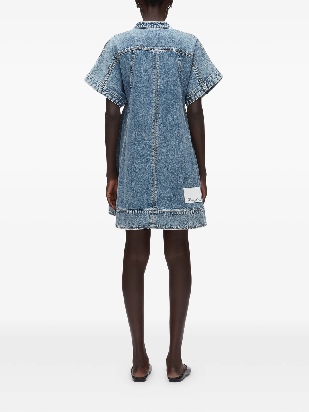 Lightweight Denim Trapeze Dress