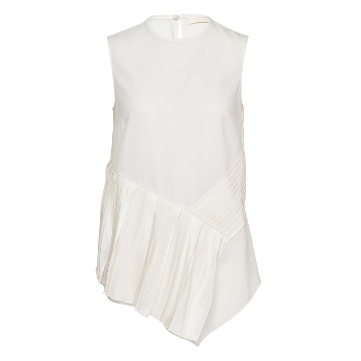 Pleated Panel Woven Top