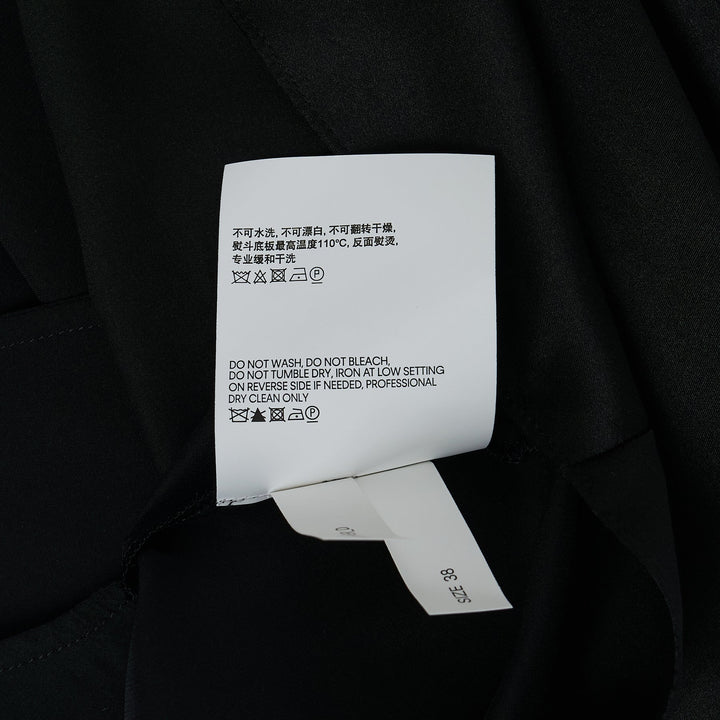 Asymmetric Satin Shirt Dress