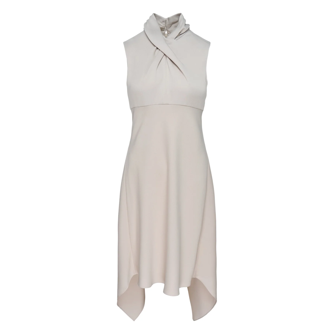 Laila Crossover Halter Dress