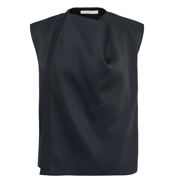 Noelle Draped Woven Top