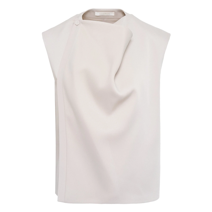 Noelle Draped Woven Top