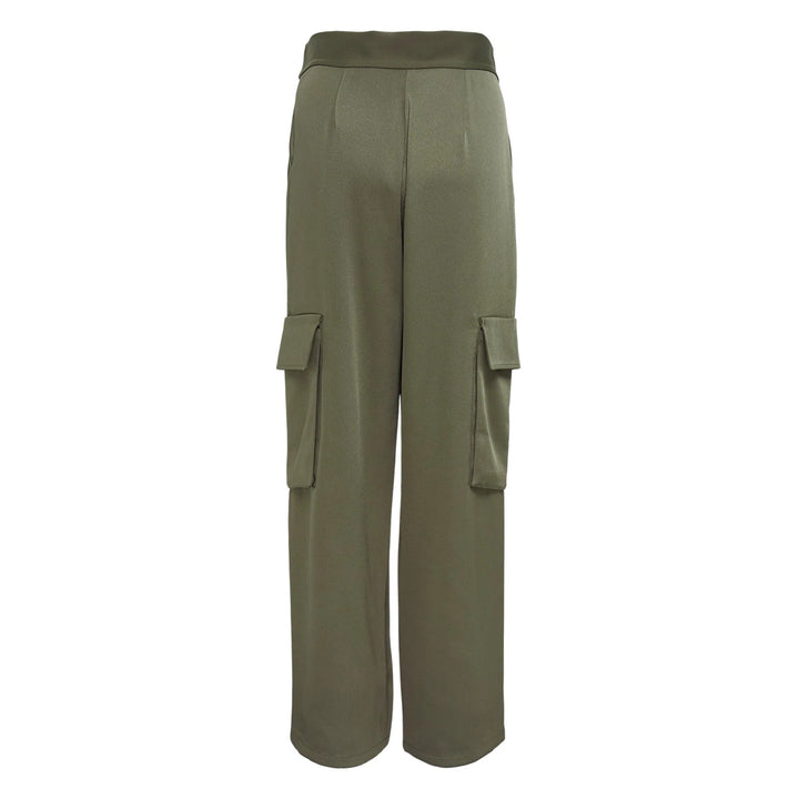 Belted Wide-Leg Cargo Pants