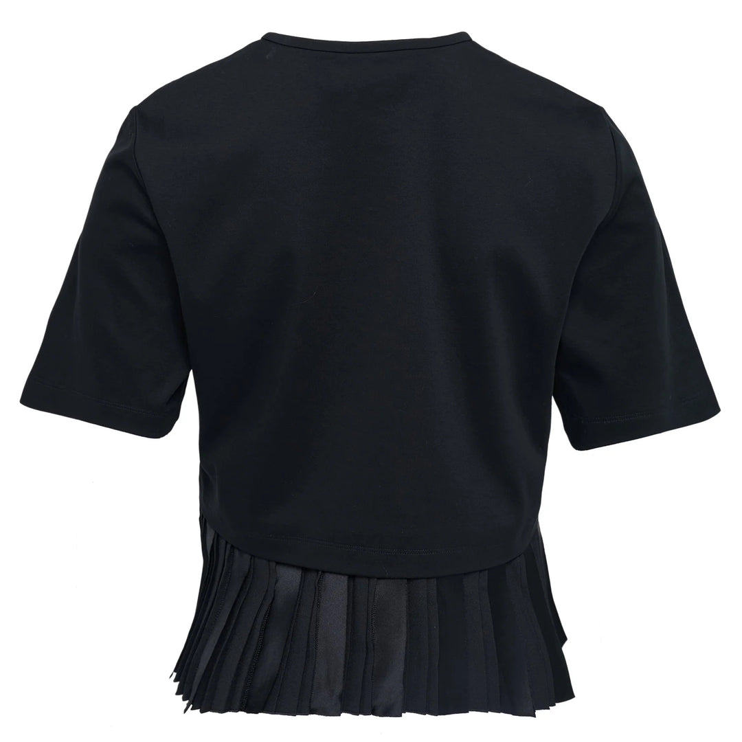 Pleated Hem Knit Top