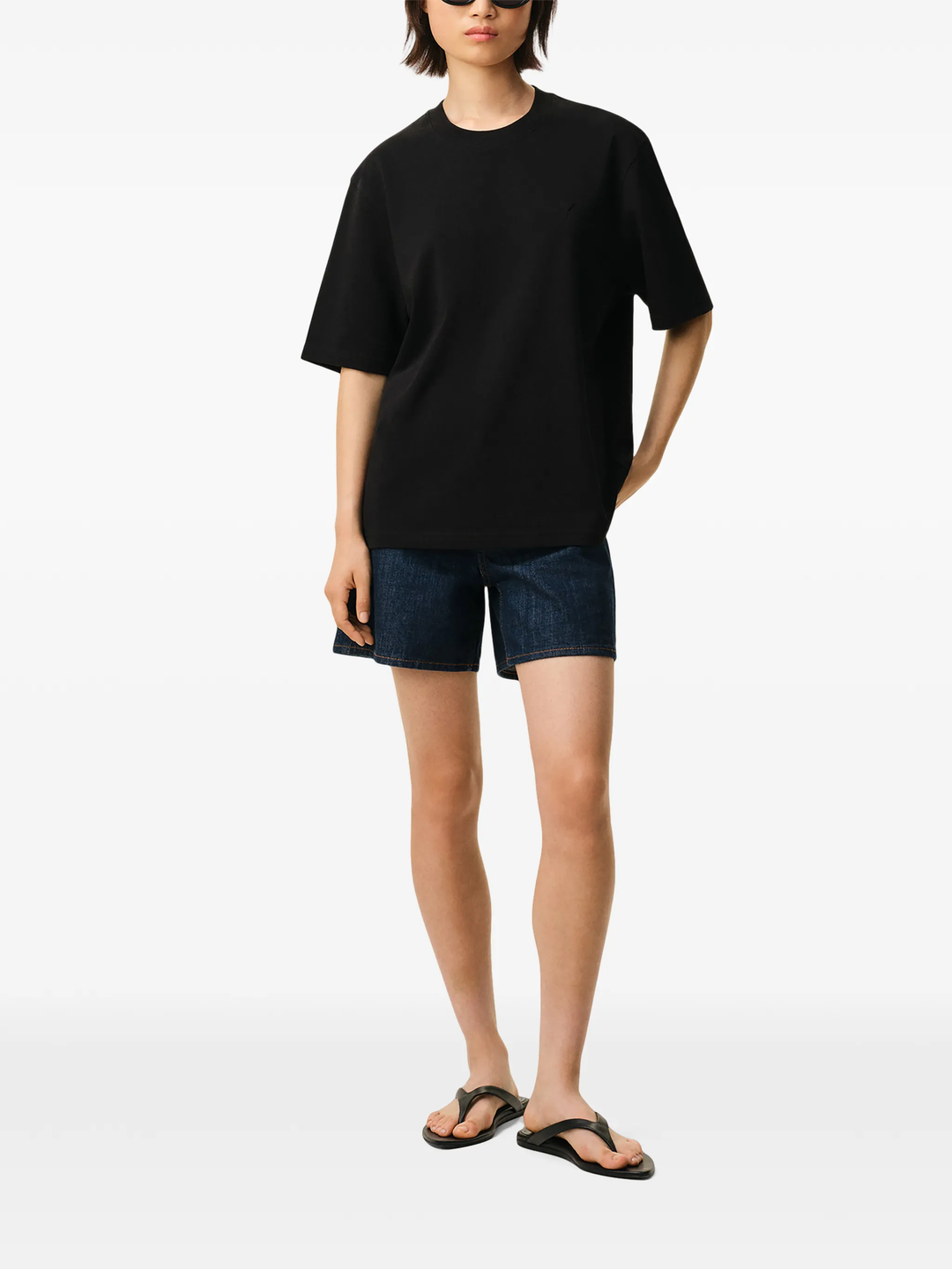 Small Embossed AMI De Coeur T-Shirt