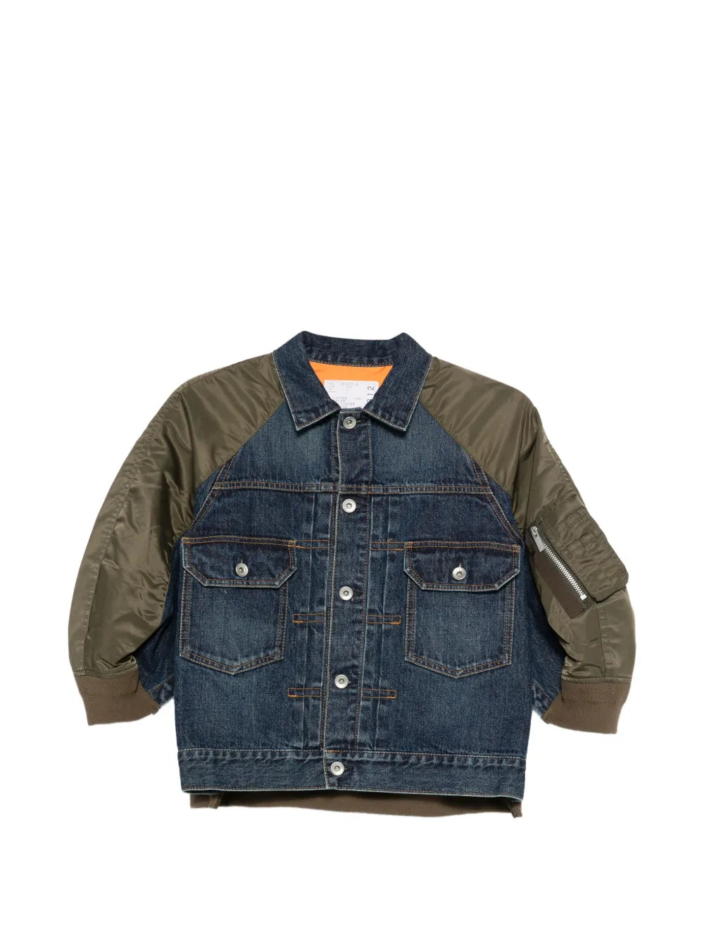 Denim x Nylon Twill Jacket