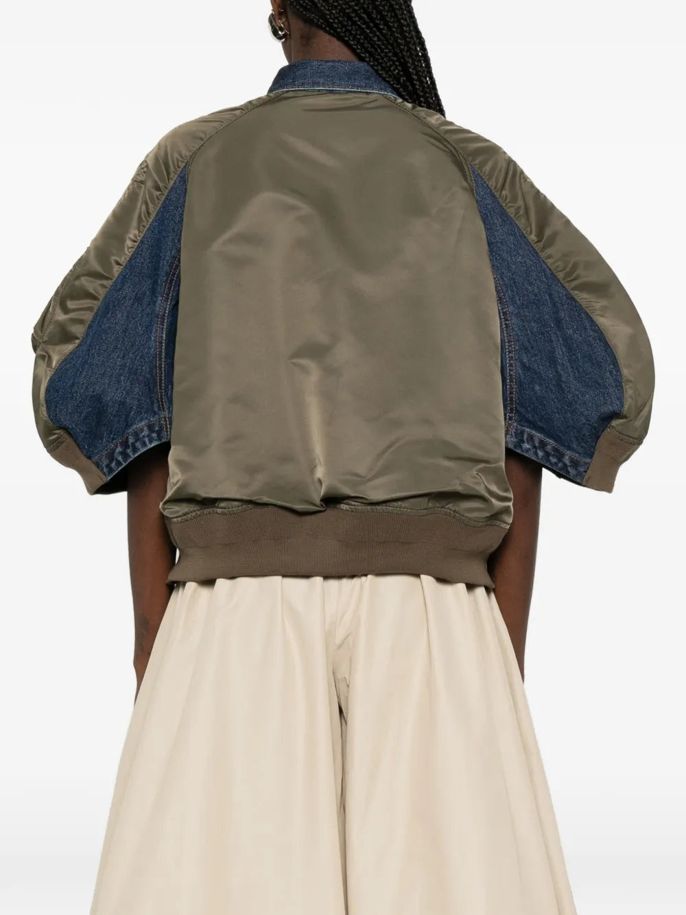 Denim x Nylon Twill Jacket