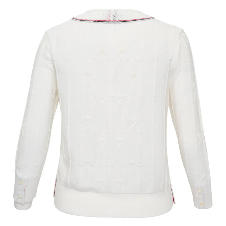 Bobble Stitch 3/4 Sleeve Knit Top