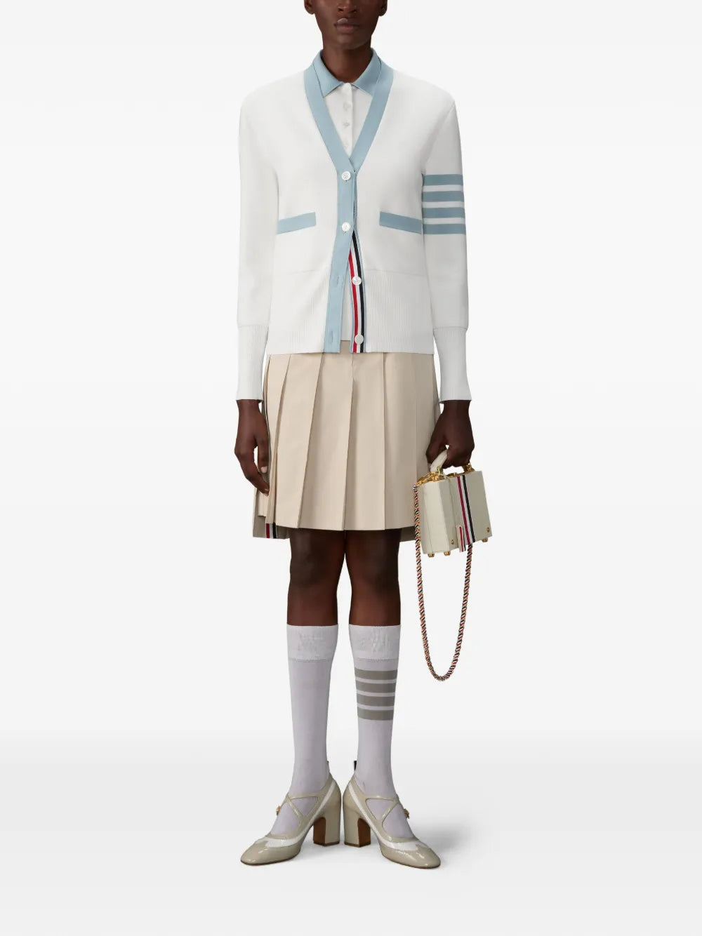 Thom Browne Milano Stitch Sleeveless Polo - view 2