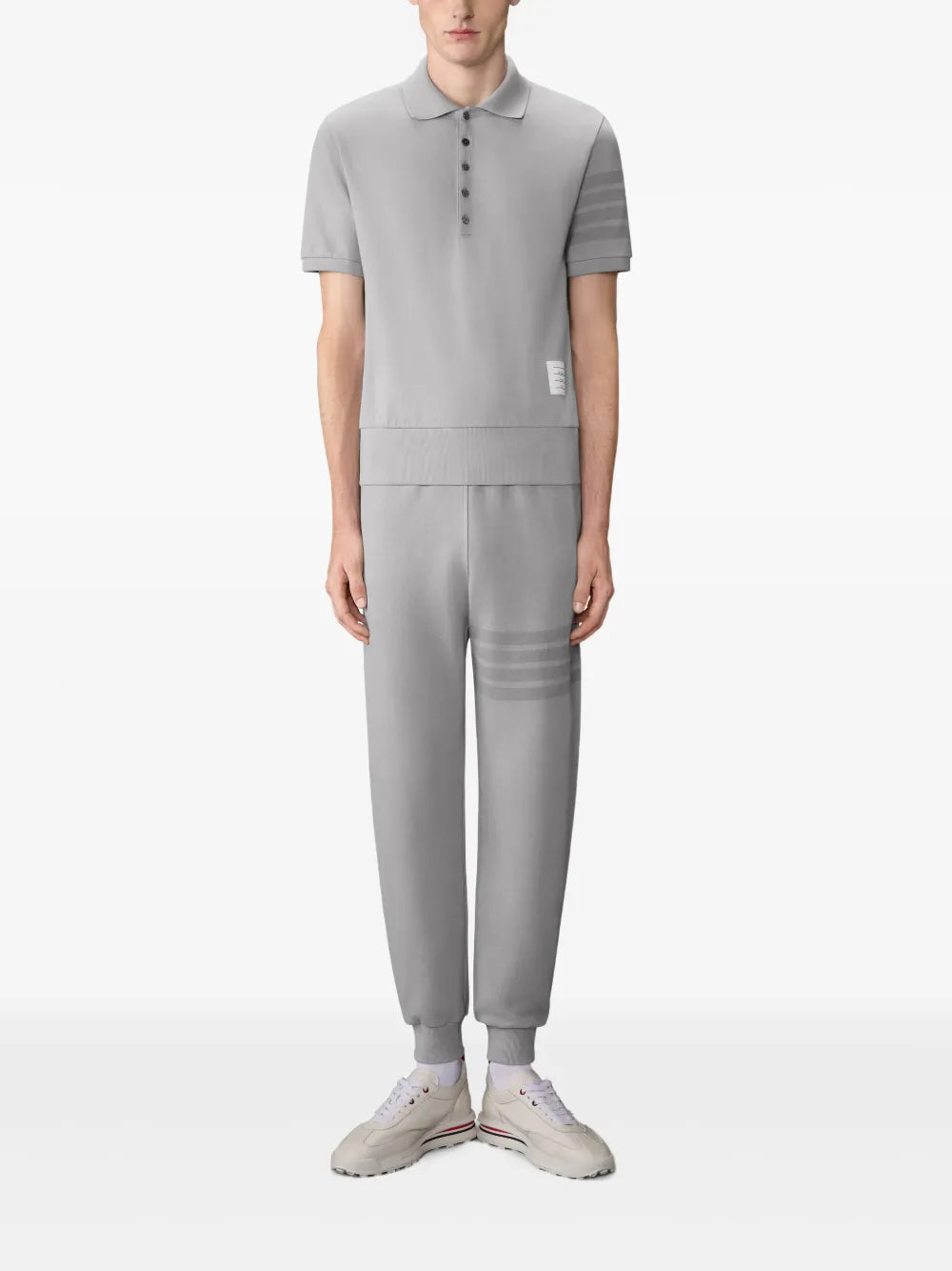 Thom Browne Garment Dyed Rib Cuff Polo - view 2