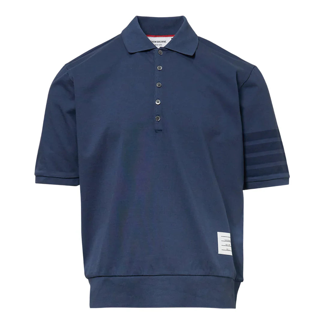 Garment Dyed Short Sleeve Rib Cuff Polo