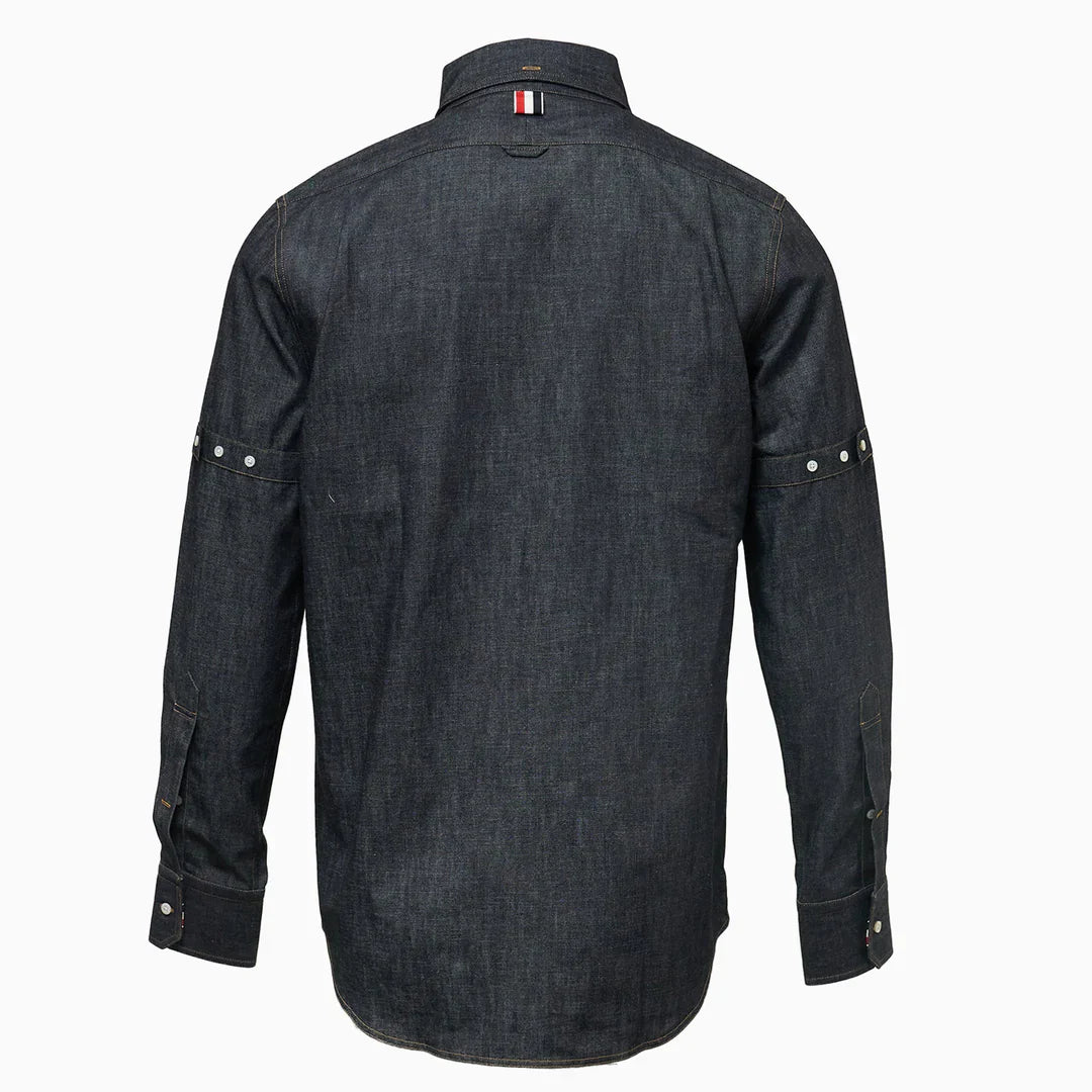 Long Sleeve Button Down Straight Fit Shirt