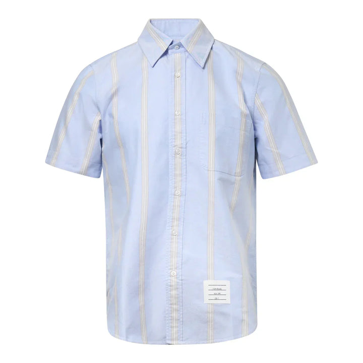 Straight Fit Button Down Short Sleeve Shirt