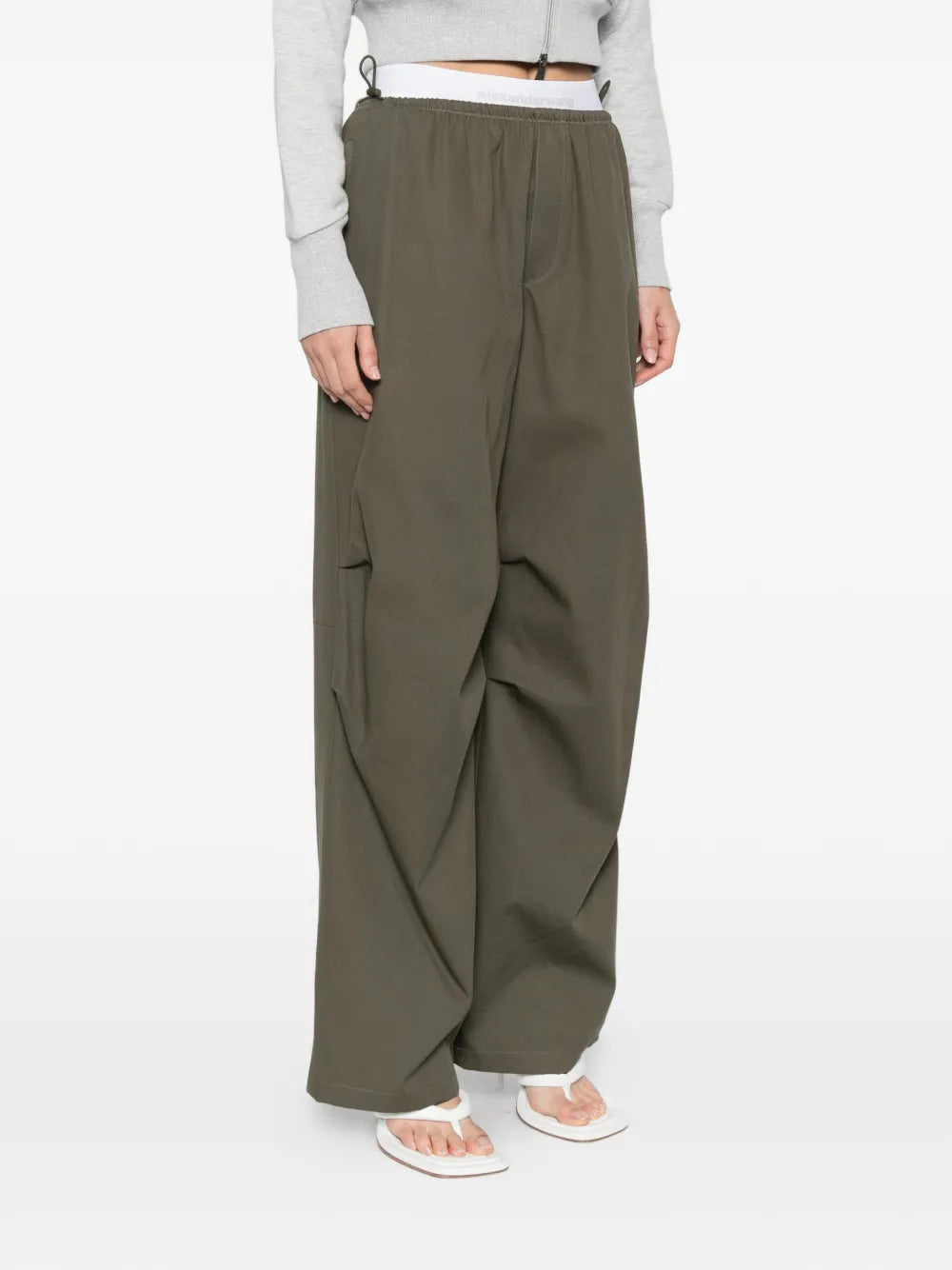 Mid-Rise Elastic Pant