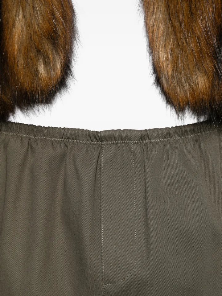 Mid-Rise Mini Logo Elastic Skirt