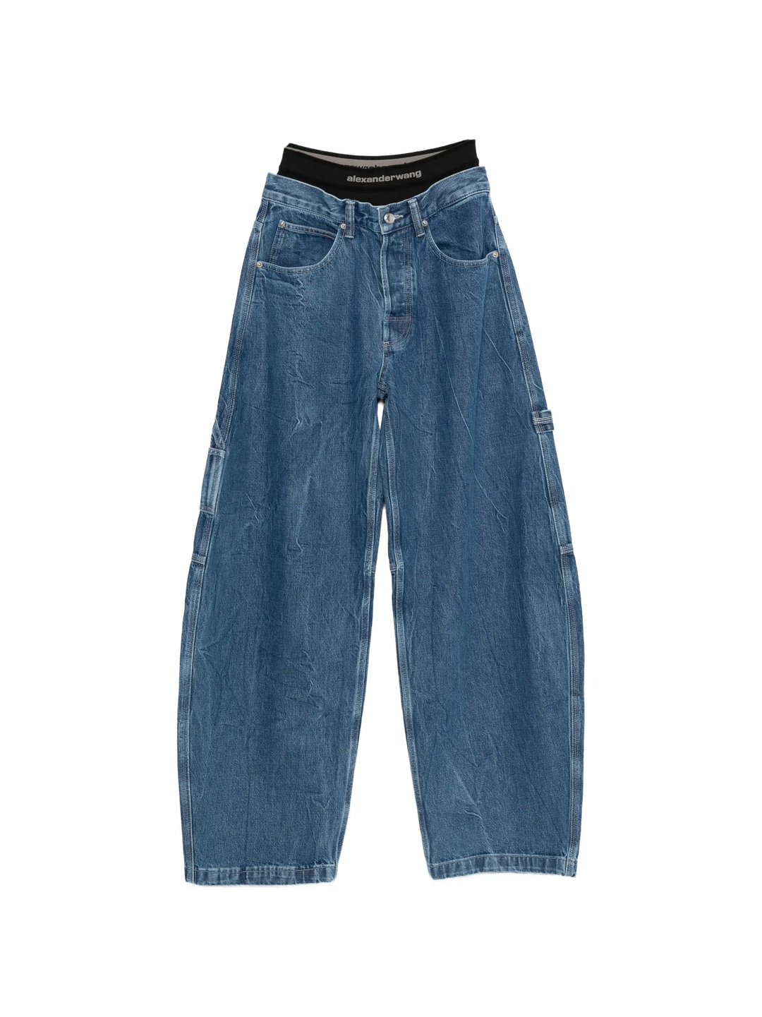 Pre-Styled Mid Rise Oversized Jeans