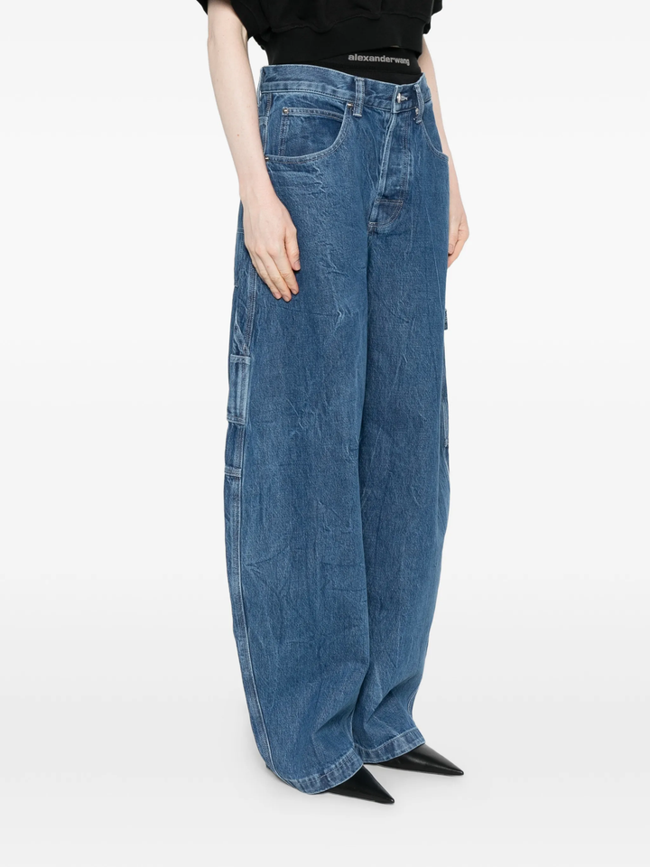 Pre-Styled Mid Rise Oversized Jeans