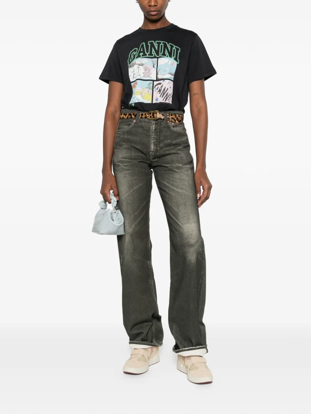 Basic Cotton Jersey Bear Comic Tee