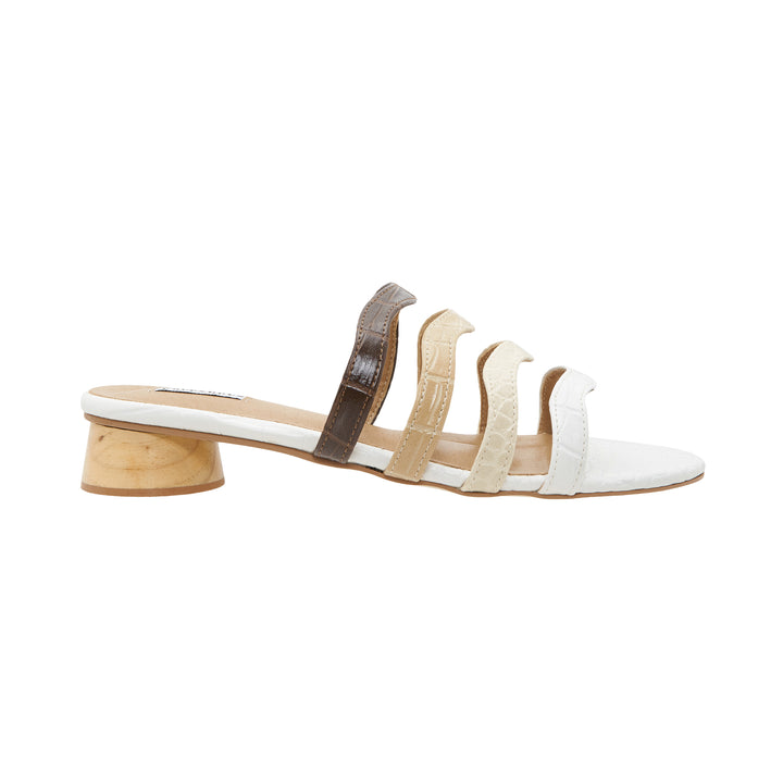 Multi-Strap Curve Heeled Sandals
