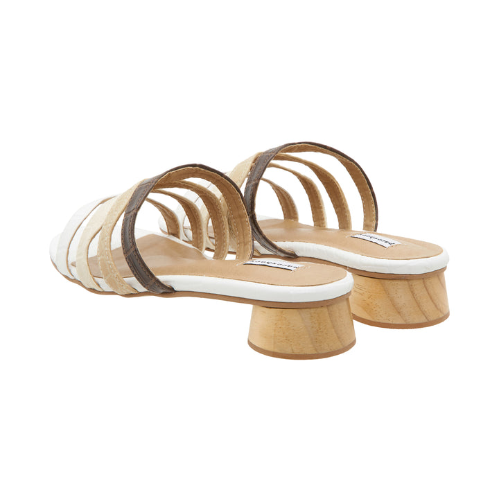Multi-Strap Curve Heeled Sandals