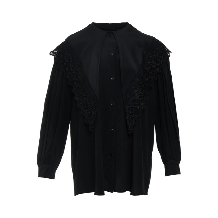 Simone Rocha Pointed Collar Lace Trim Shirt – Available at Club 21, Official Retailer in Singapore, Malaysia & Thailand with Global Shipping Online