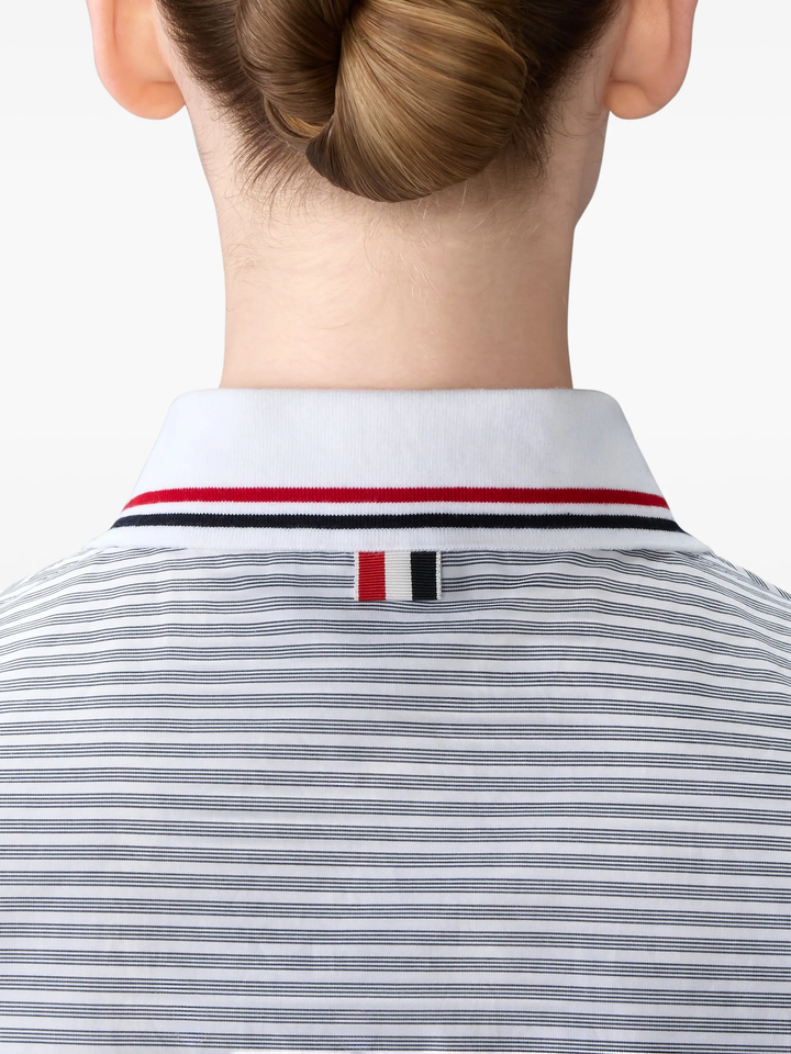 Drawstring Hem Polo Top