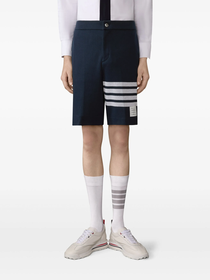 Double Face Knit 4-Bar Bermuda Shorts