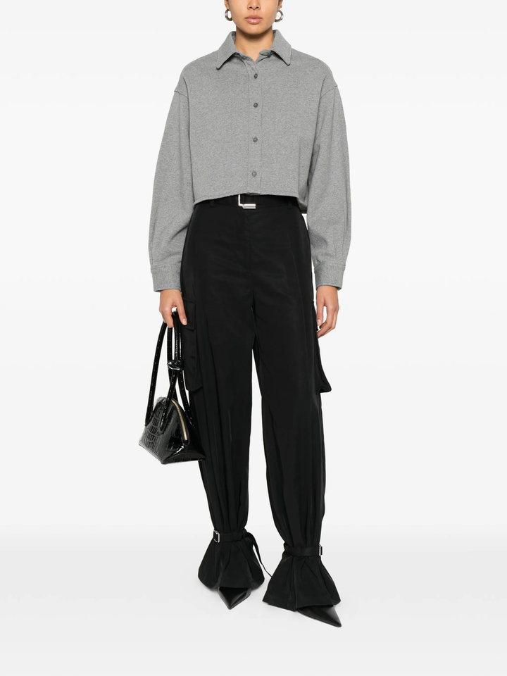 Cropped Button Down Shirt