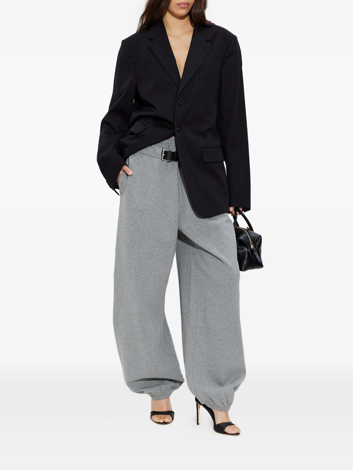 Mid-Rise Belted Sweatpants