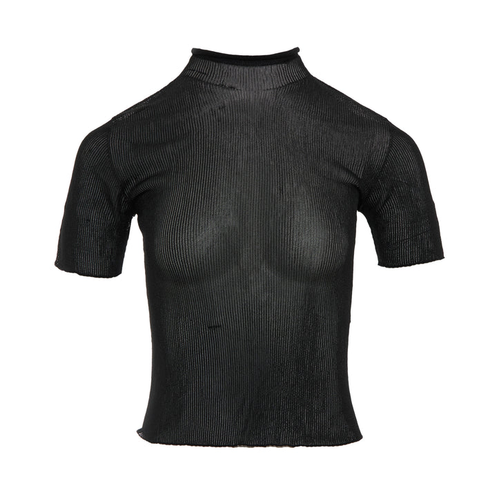 Portrait Lucent Short Sleeve Top