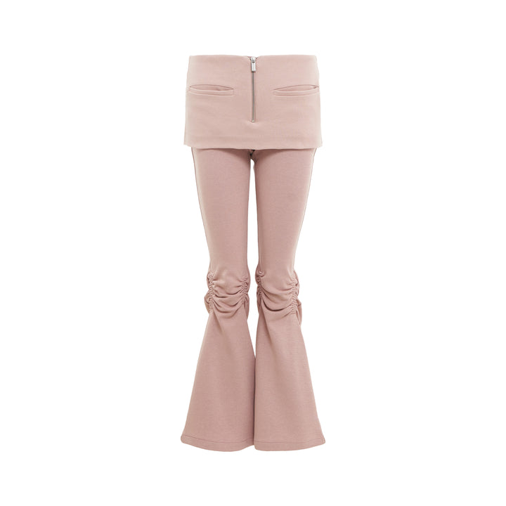 Zip Sweat Skirt Pants