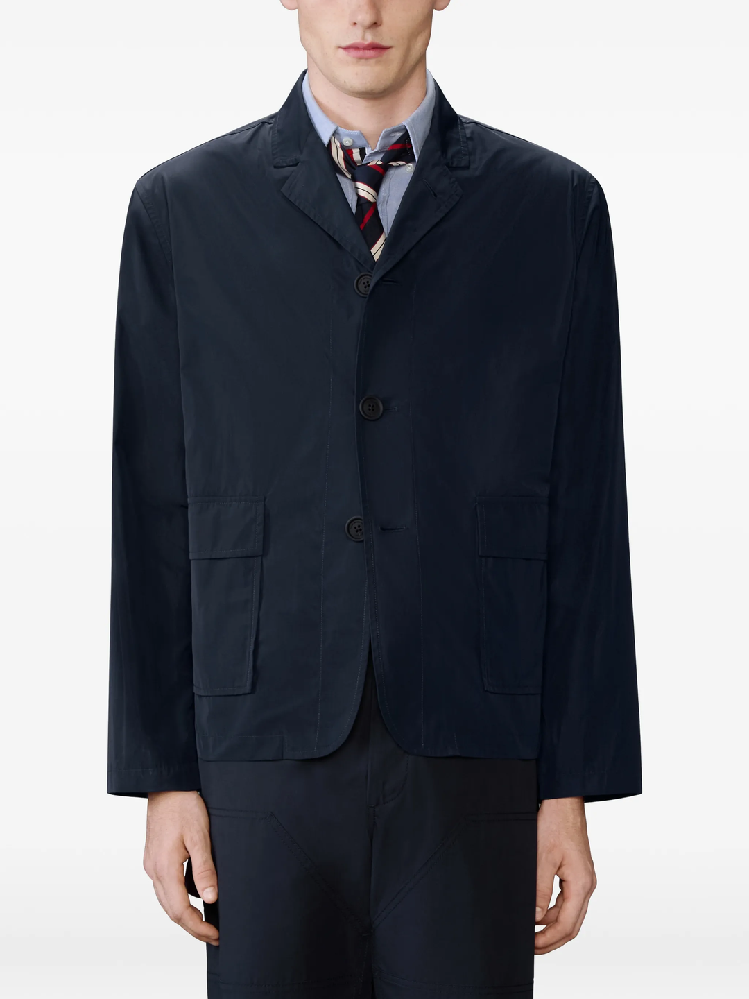 Packable Blazer With Flap Pockets