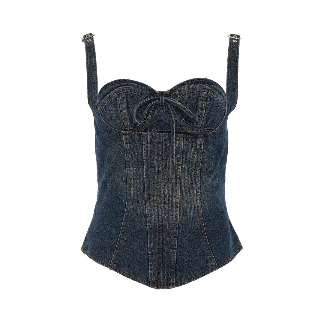 Denim Corset Top
