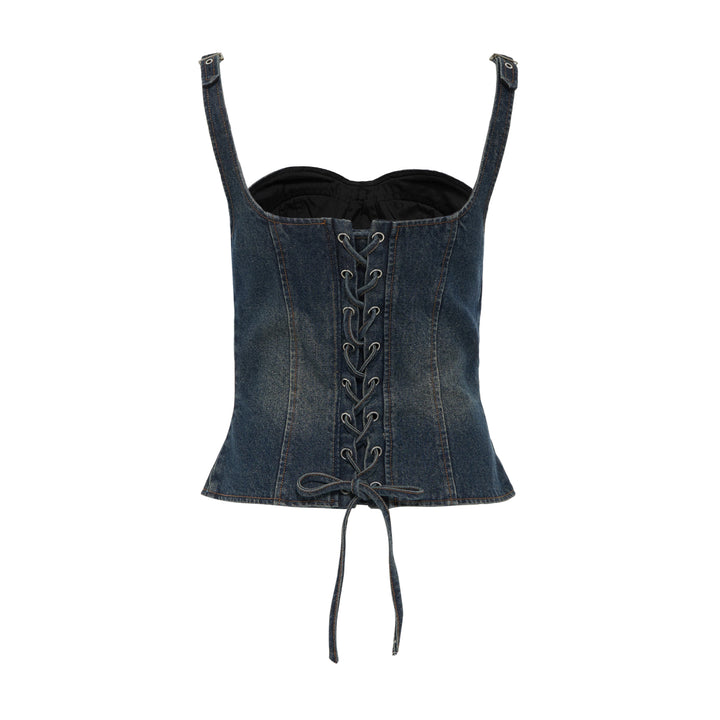 Denim Corset Top