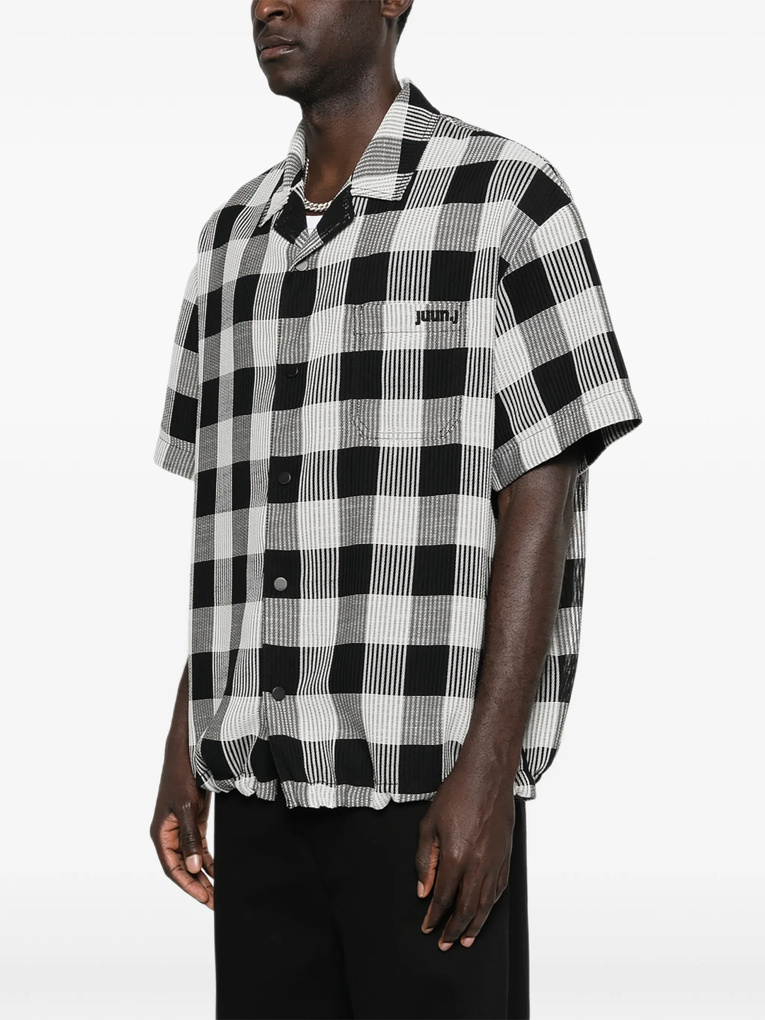 Border Check Short Sleeve Shirt