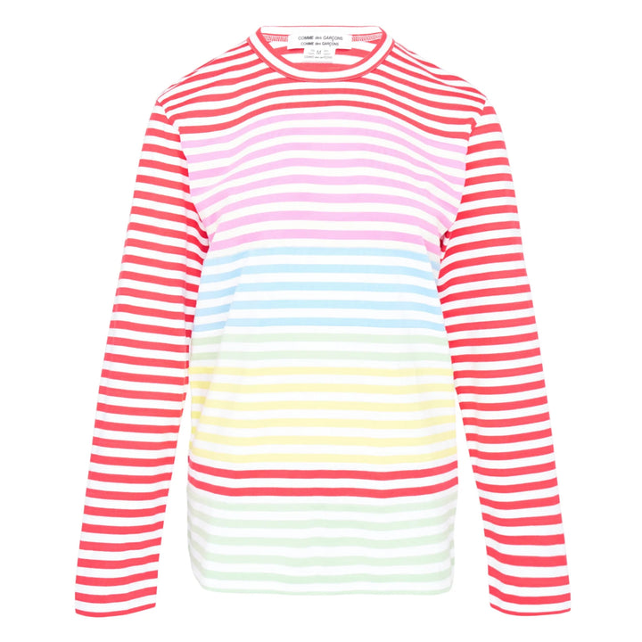 Stripe Colored Pattern Long Sleeve Tee