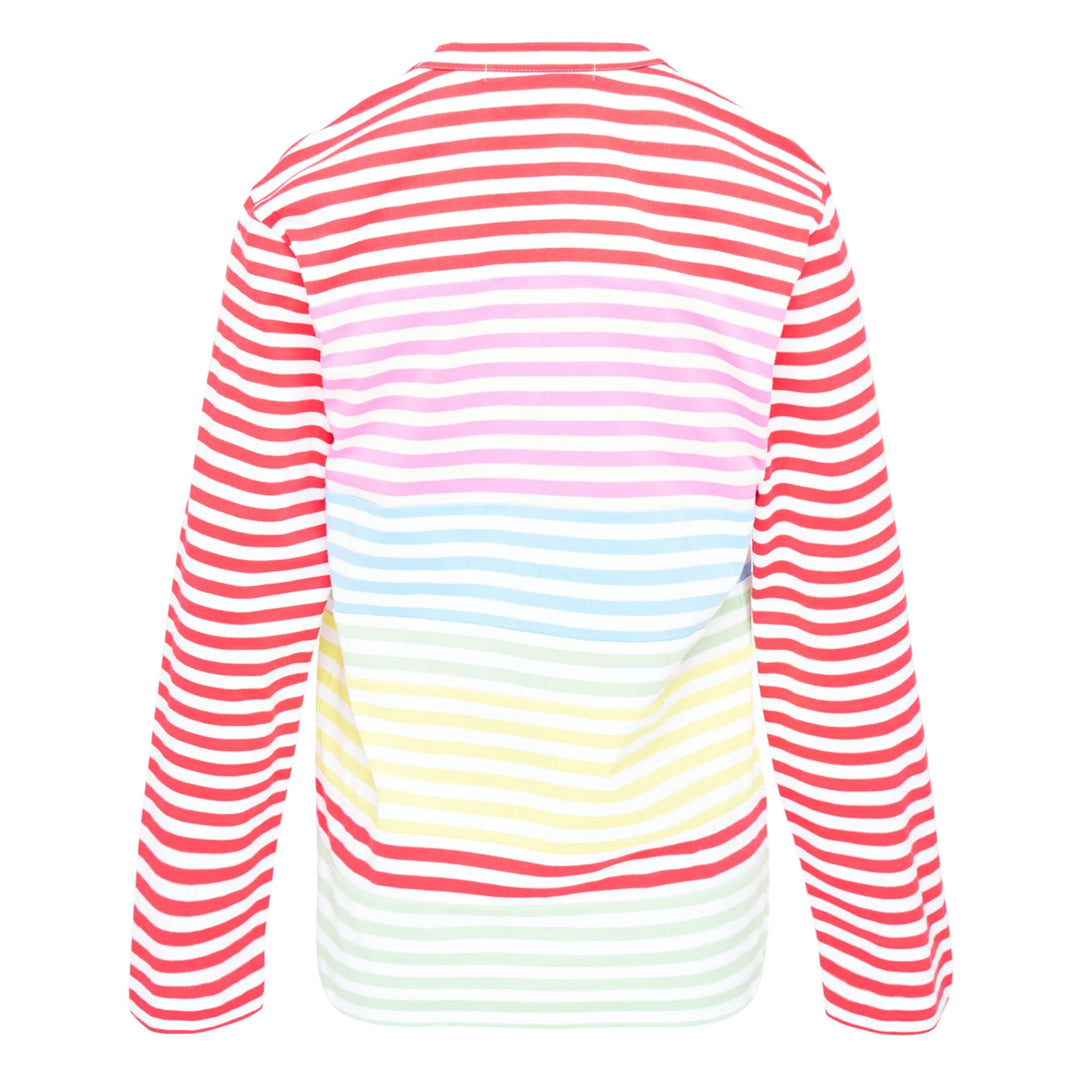 Stripe Colored Pattern Long Sleeve Tee