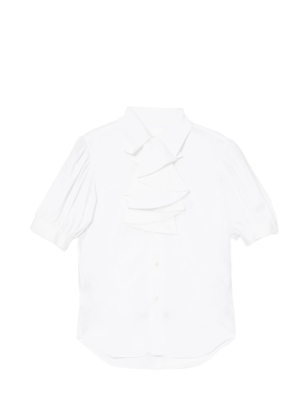 Cotton Broad x Nylon Tulle Top