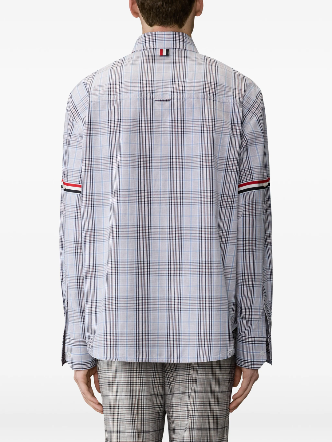 Oversized Point Collar Button Down Shirt