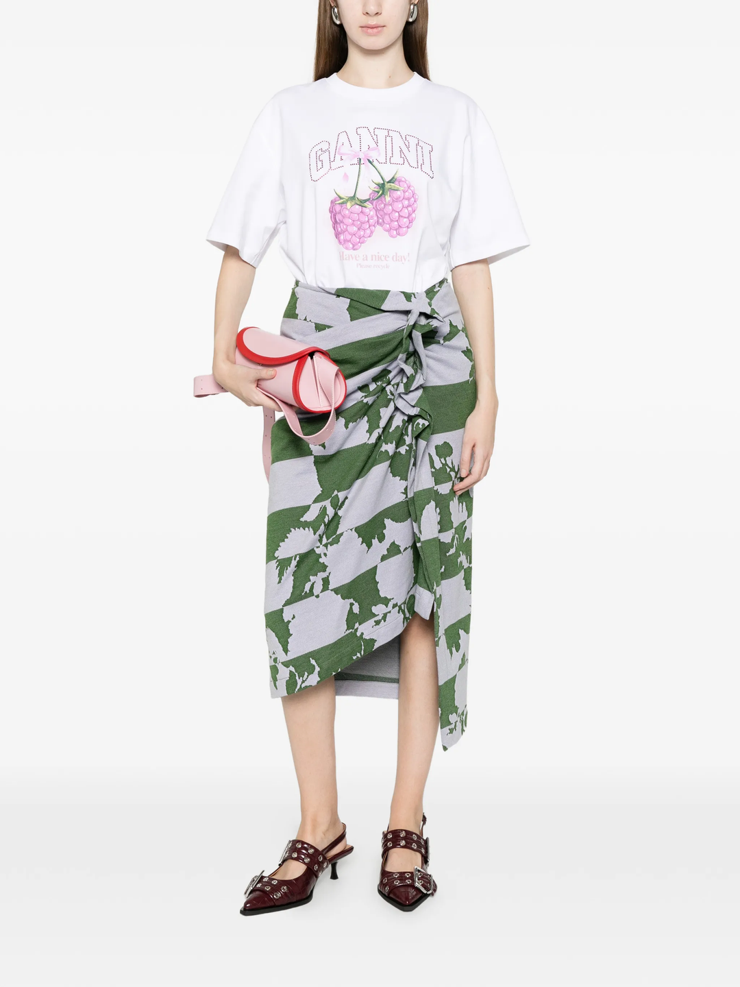 Heavy Cotton Jersey Raspberry Tee