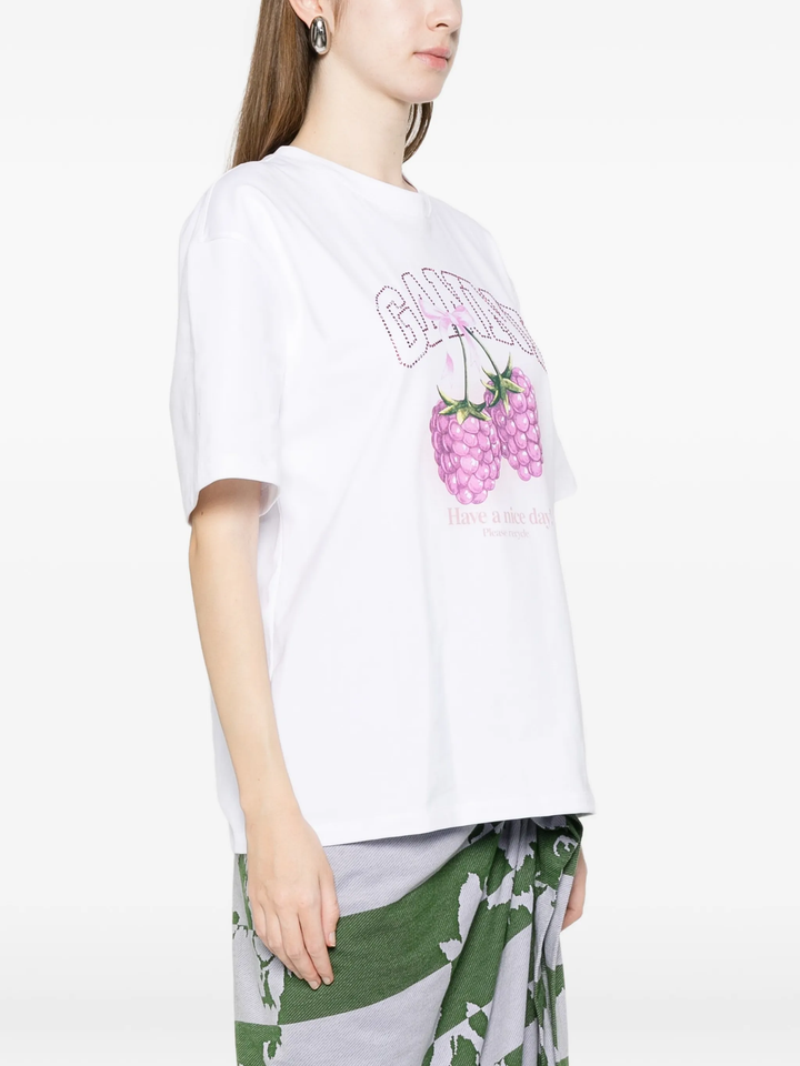 Heavy Cotton Jersey Raspberry Tee