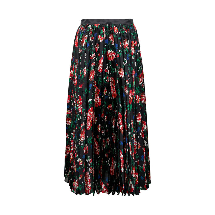 Pattern Mix Pleated Skirt
