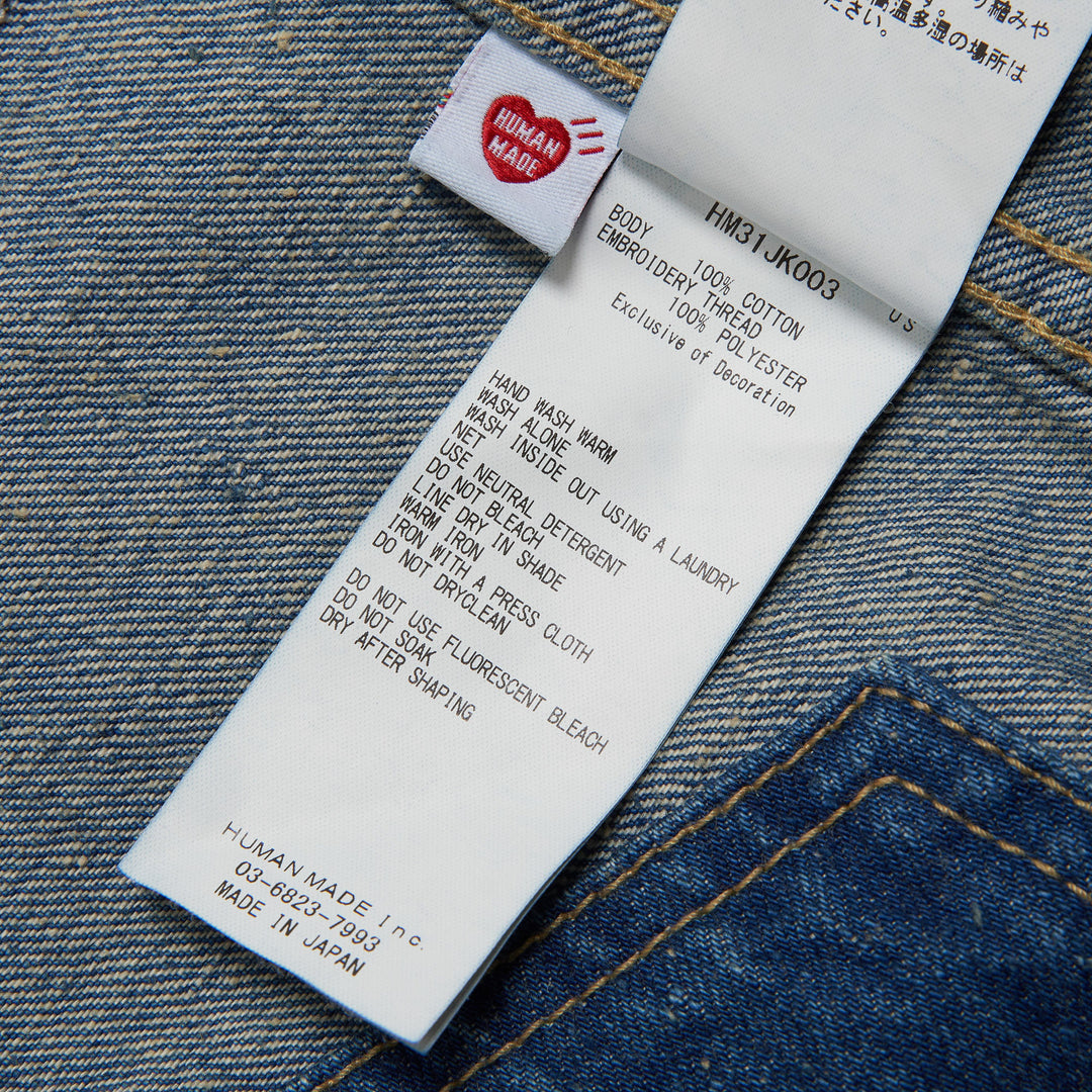 Human Made Embroidered Denim Work Jacket – Available at Club 21, Official Retailer in Singapore, Malaysia & Thailand with Global Shipping Online