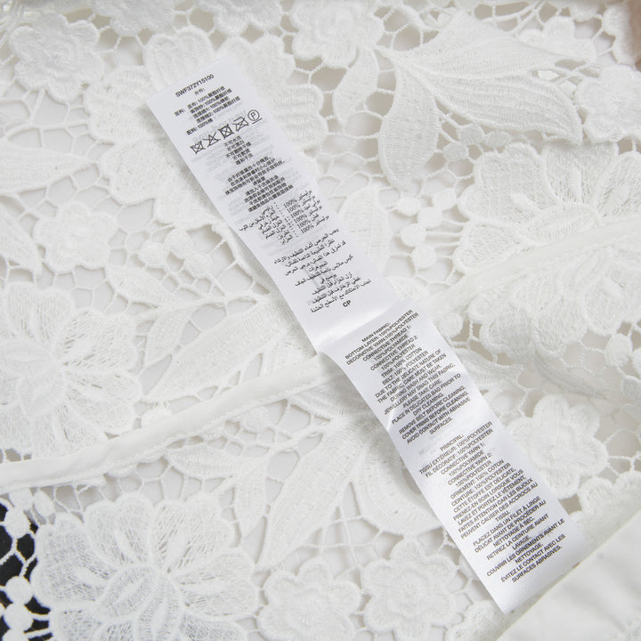 Self-Portrait White Lace Collared Midi Dress – Available at Club 21, Official Retailer in Singapore, Malaysia & Thailand with Global Shipping Online
