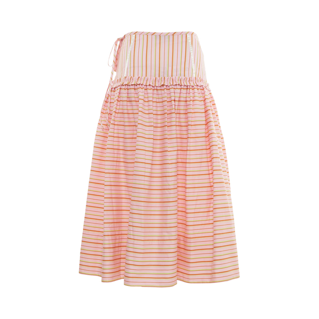 Marie Striped Midi Skirt