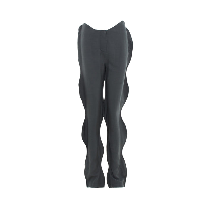 pushBUTTON Gray Wavy Pants – Available at Club 21, Official Retailer in Singapore, Malaysia & Thailand with Global Shipping Online